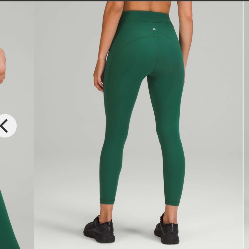 NWOT Lululemon Power Thru High-Rise Tight 25"
Everglade Green